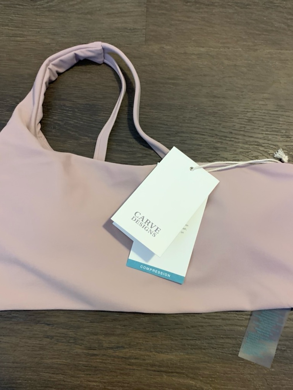 Carve Designs Mauve Compression Swim Top